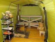 A real camp sauna